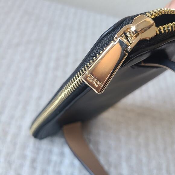 Kate Spade New York Black Genuine Leather Belt Bag NWT Size Small Medium - Picture 5 of 12